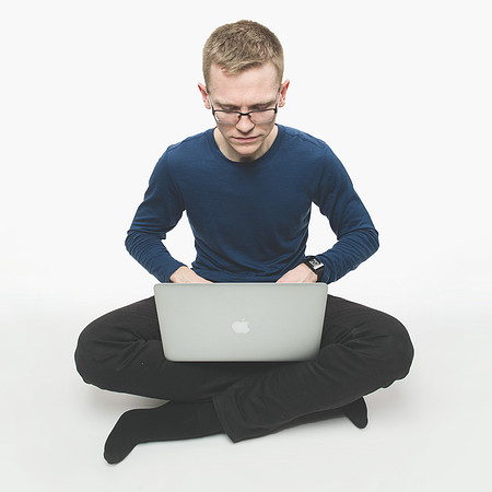 Editorial image: coder at work